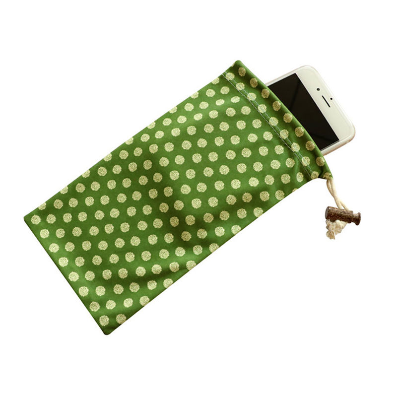 Zacht bekleed microvezel telefoonzakje 160-230gm 80% polyester 20% polyamide of 100% polyester